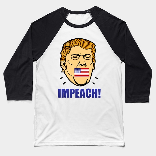 Impeach Baseball T-Shirt by nomadny